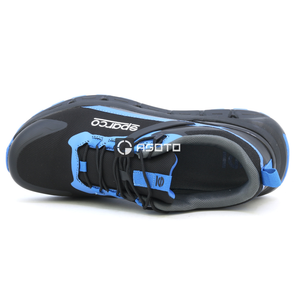 detail SPARCO Moulinon O2 modrá pánská pracovní obuv lehká a měkká na došlap