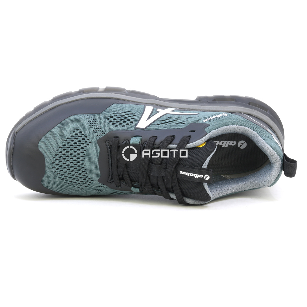 detail ALBATROS Eclipse S1 Grey Low šedá pánská odlehčená pracovní obuv, měkký došlap