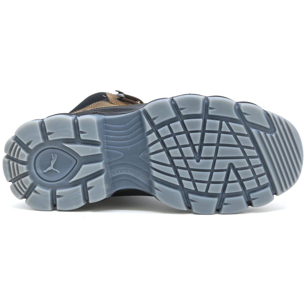 detail PUMA Condor Mid S3 ESD hnědá pánská pracovní obuv