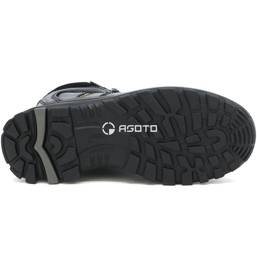 detail PUMA Borneo mid S3 HRO černá pánská pracovní obuv