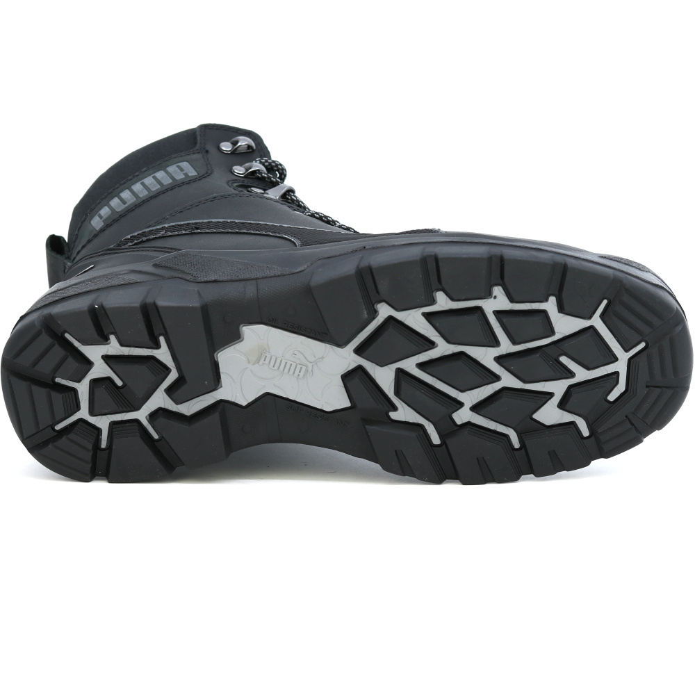 detail PUMA Conquest S3 černá pánská pracovní obuv s membránou CoaTex