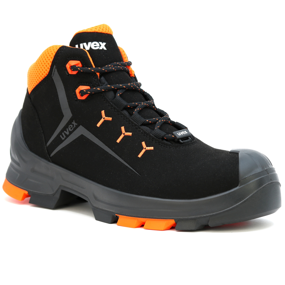 detail UVEX 2 6509 S3 SRC černá pánská bezpečnostní obuv
