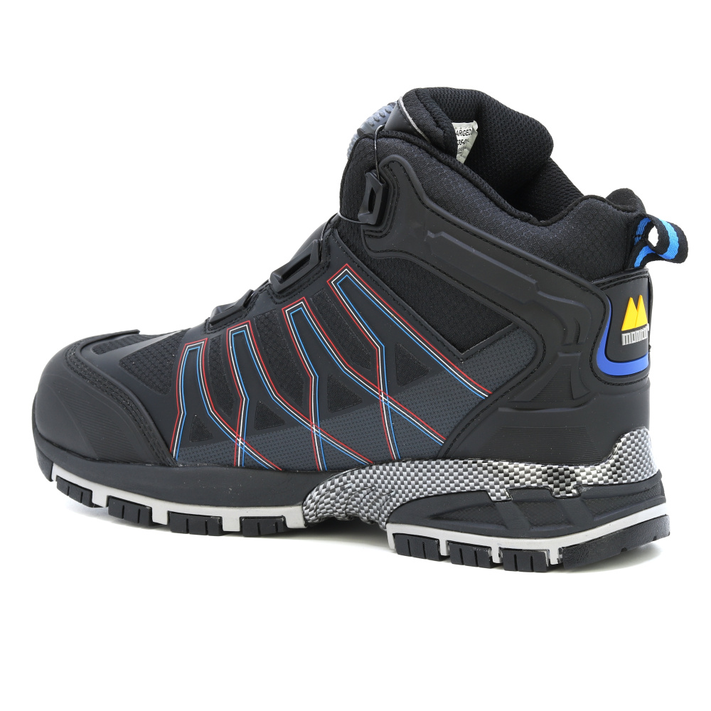 detail MONITOR SWEDEN Charged BOA® S3 černá pánská pracovní obuv s membránou Monitex