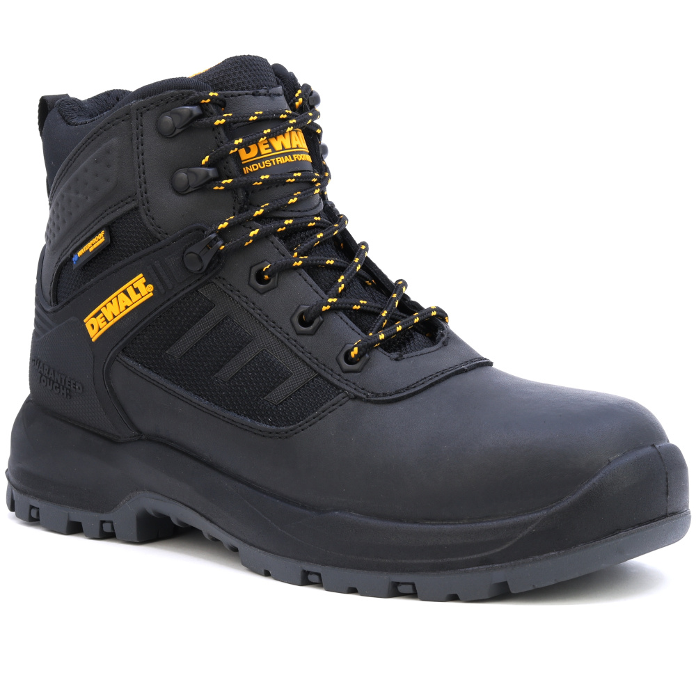 detail DEWALT Douglas S3 černá pánská pracovní obuv s WP membránou