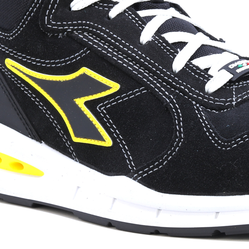 detail DIADORA Run Net Airbox S3 černá pánská pracovní obuv + Geox system