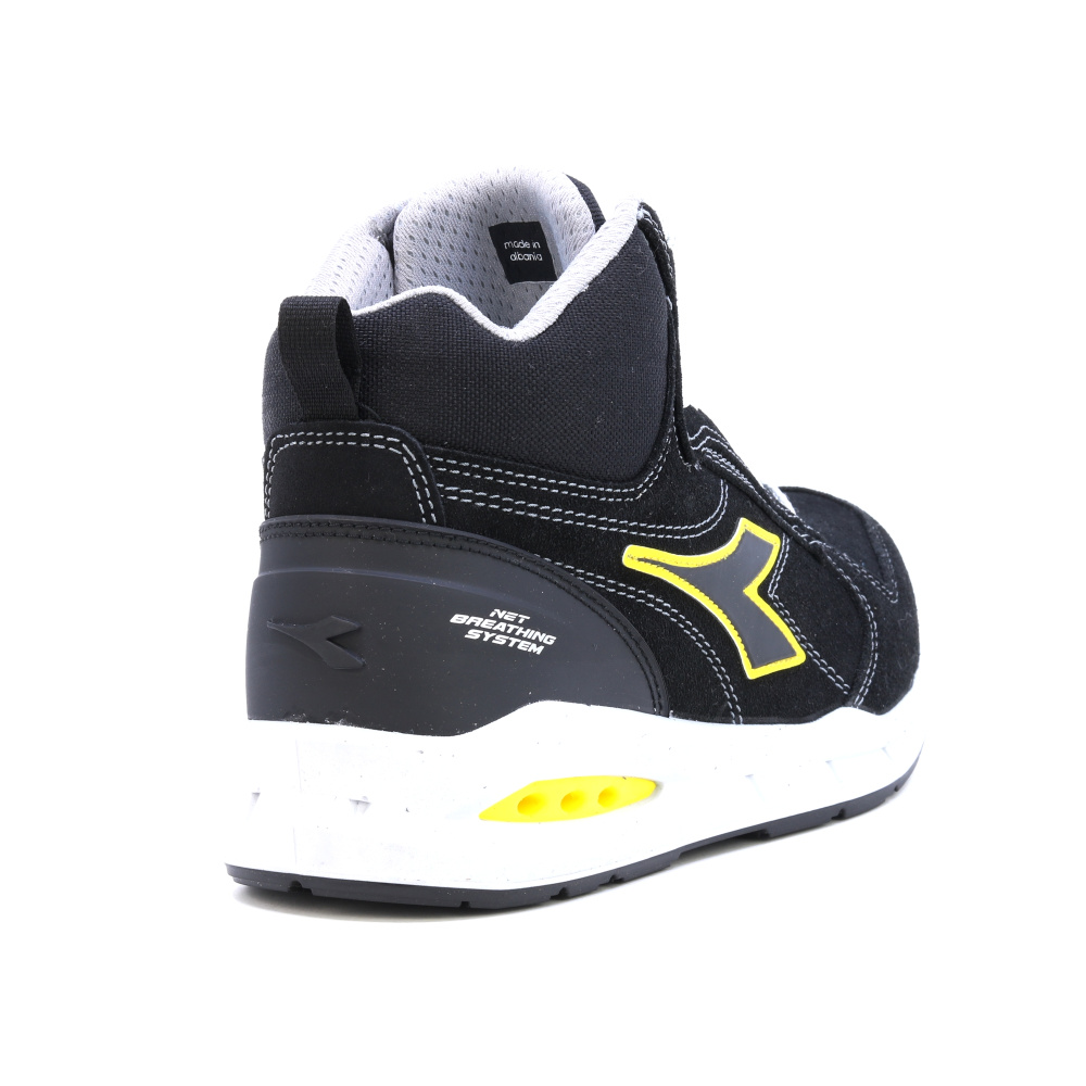 detail DIADORA Run Net Airbox S3 černá pánská pracovní obuv + Geox system