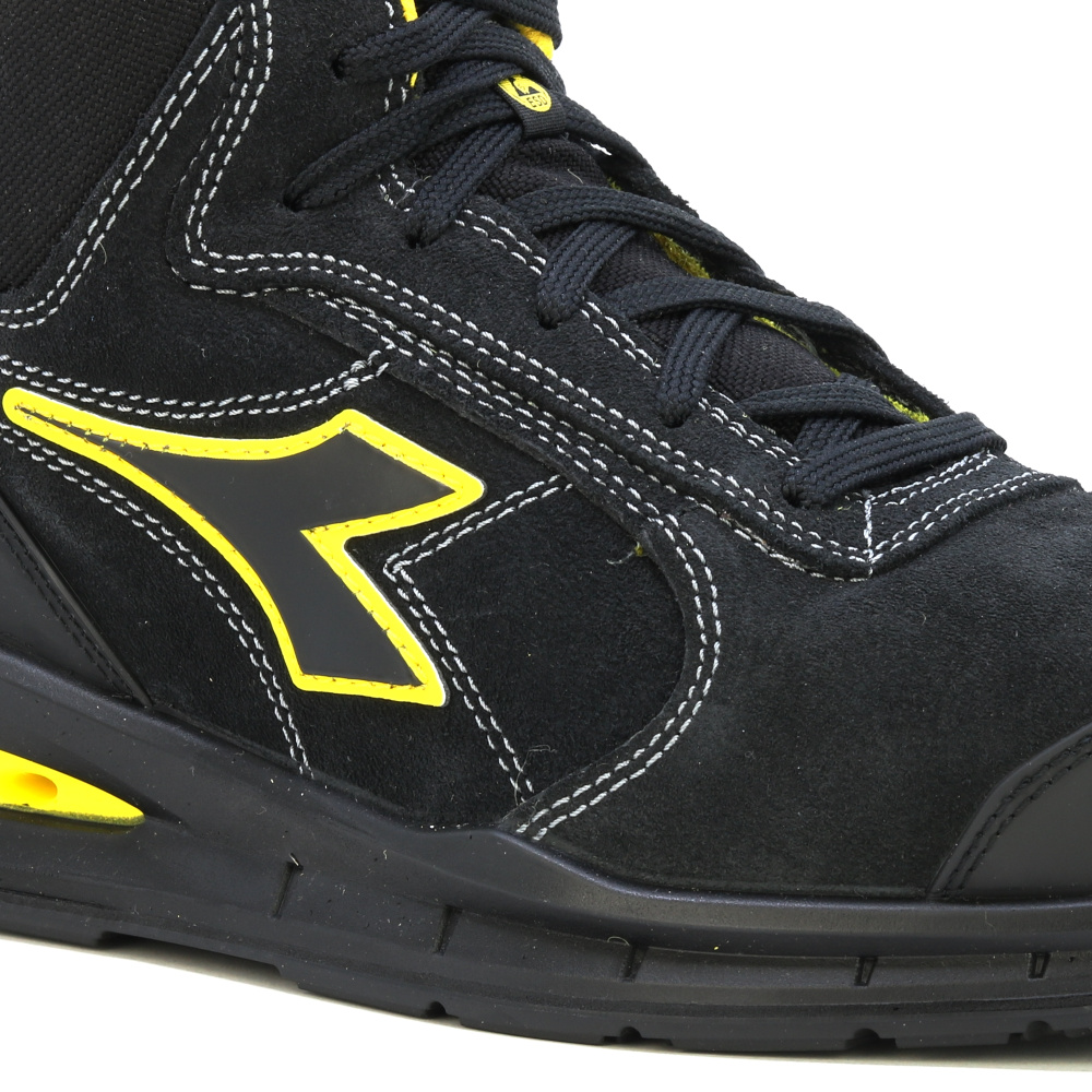 detail DIADORA RUN AIRBOX MASTER S3 černá pánská pracovní obuv, která dýchá - Geox