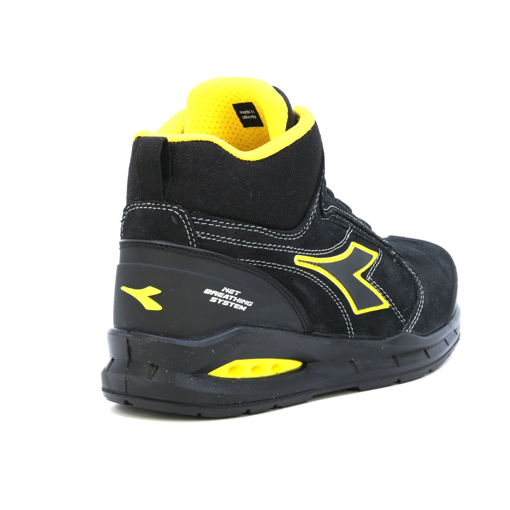 detail DIADORA RUN AIRBOX MASTER S3 černá pánská pracovní obuv, která dýchá - Geox