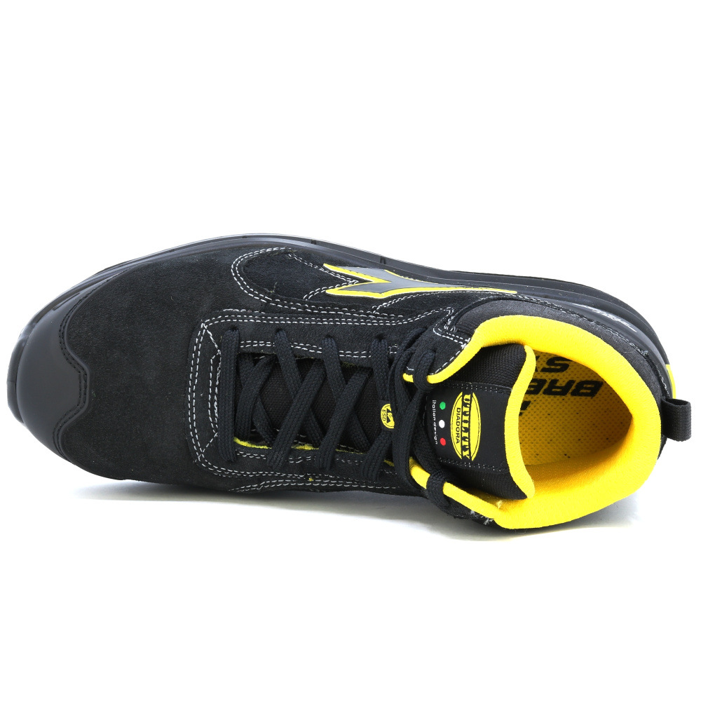 detail DIADORA RUN AIRBOX MASTER S3 černá pánská pracovní obuv, která dýchá - Geox