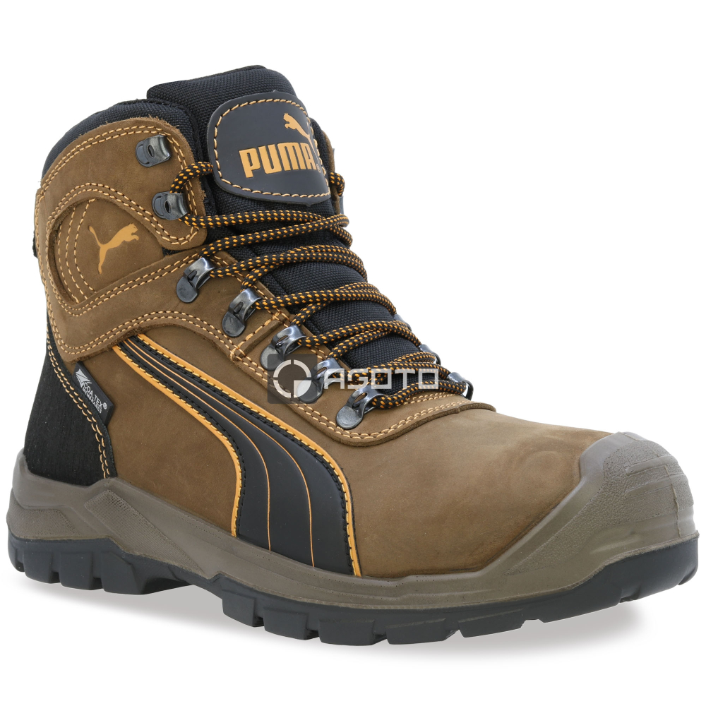 detail PUMA Sierra Nevada Mid CTX O2 hnědá pánská pracovní obuv Coa.Tex membrána