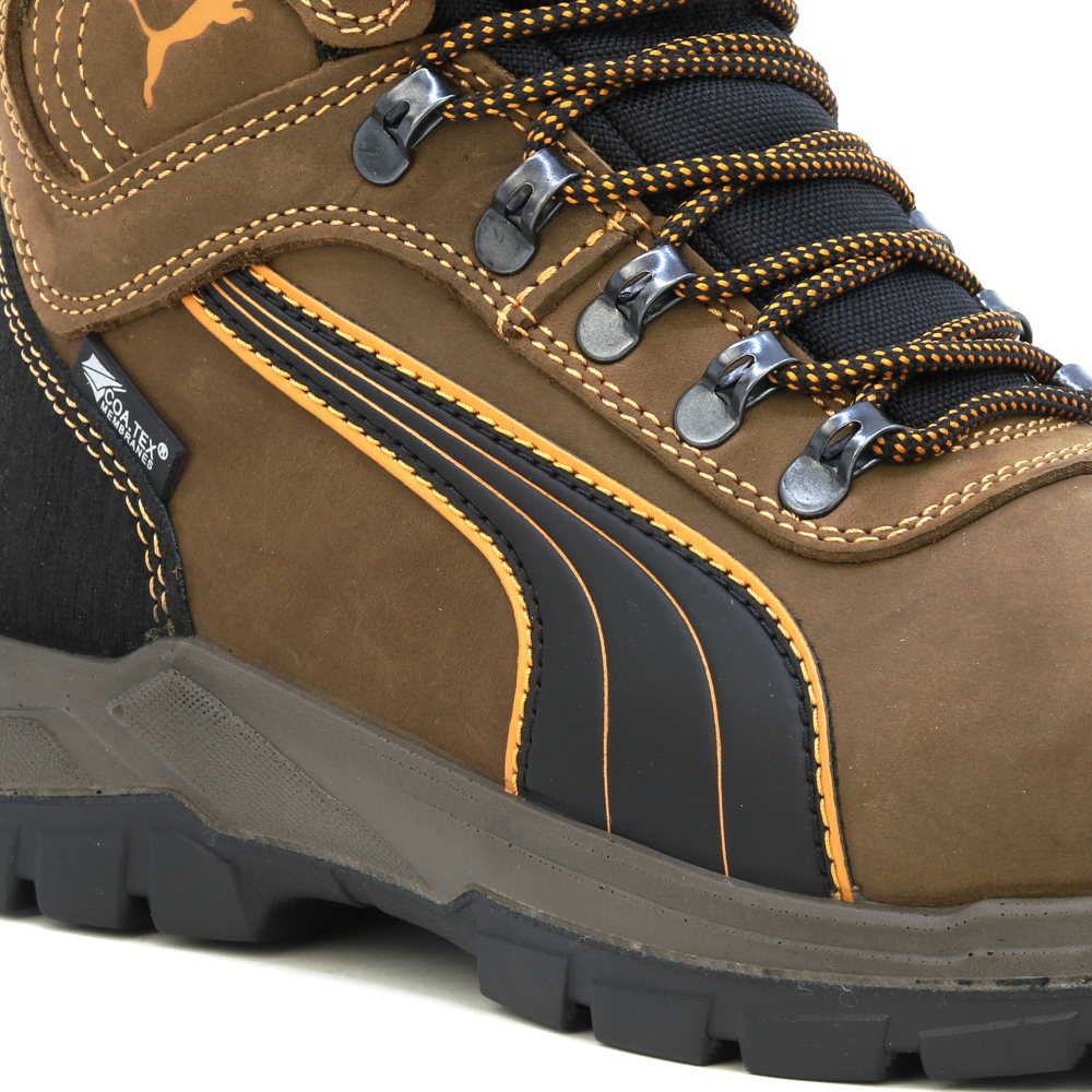 detail PUMA Sierra Nevada Mid CTX O2 hnědá pánská pracovní obuv Coa.Tex membrána