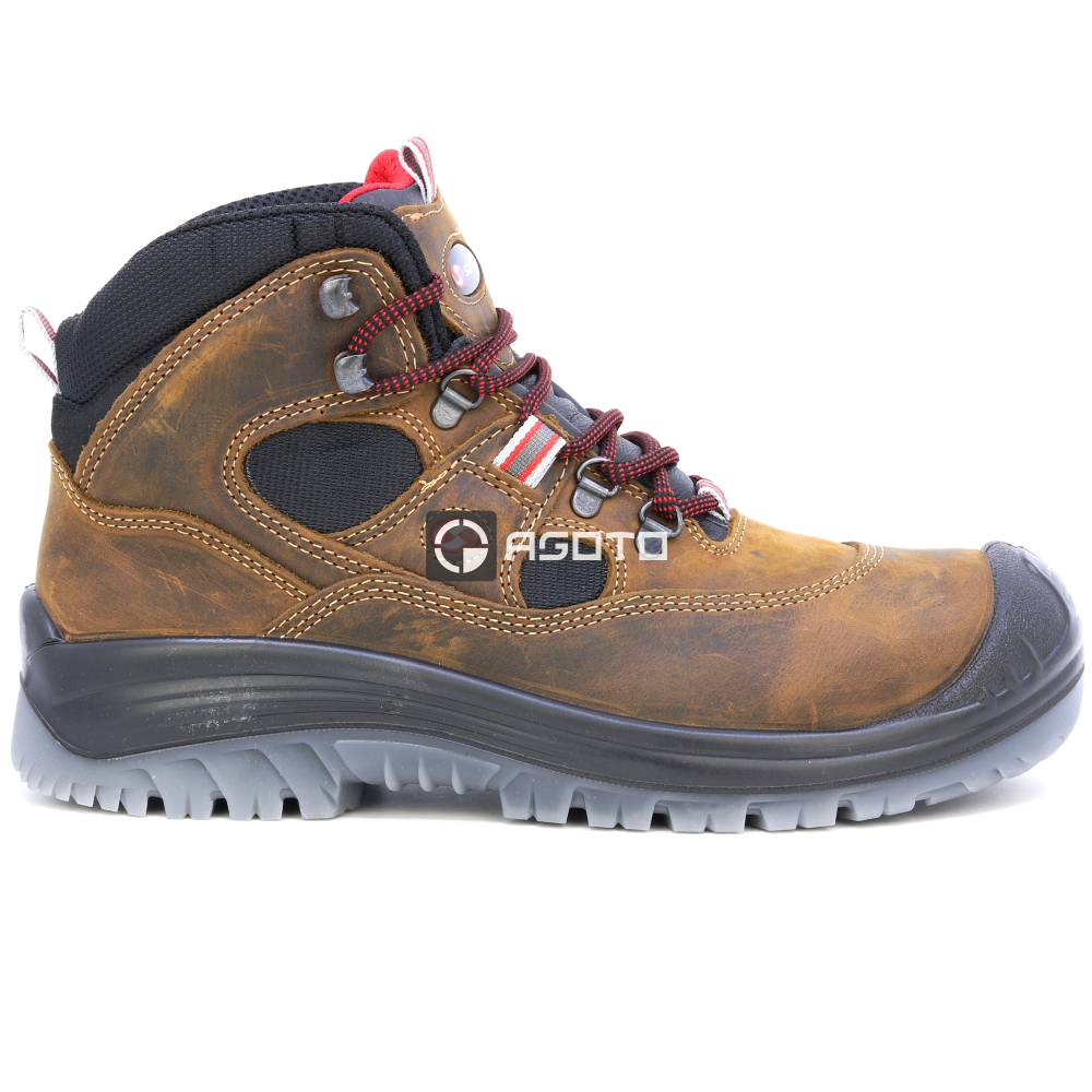 detail SIXTON LABRADOR S3 hnědá pánská pracovní obuv