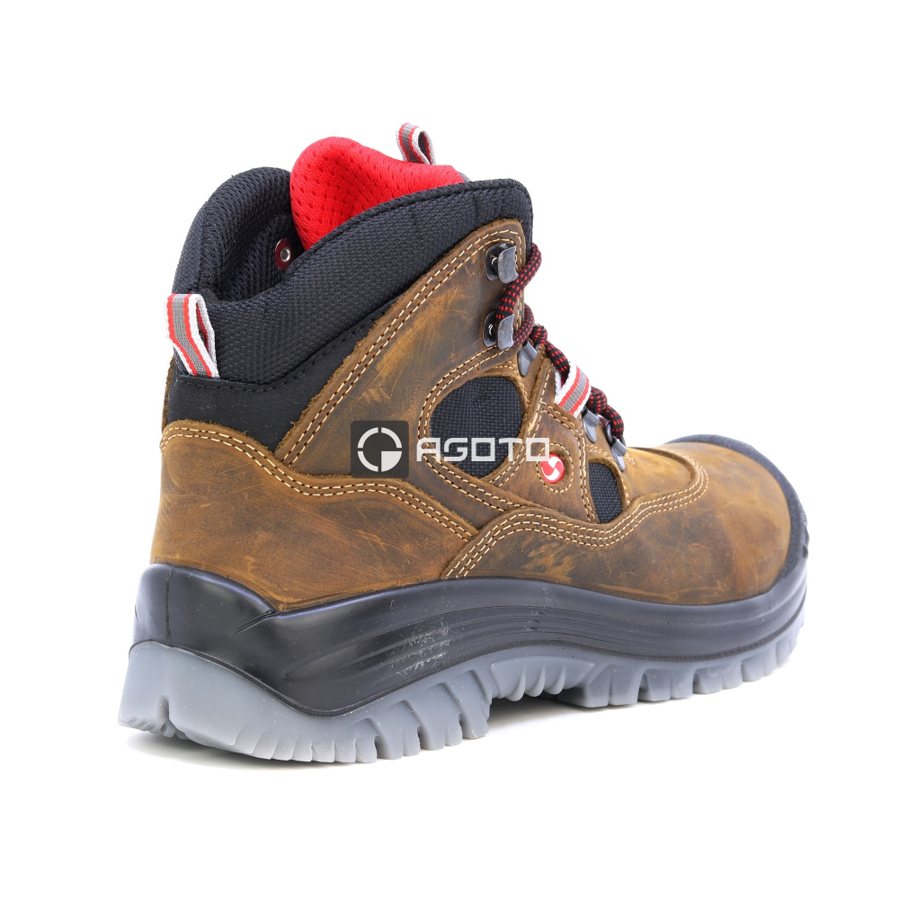 detail SIXTON LABRADOR S3 hnědá pánská pracovní obuv