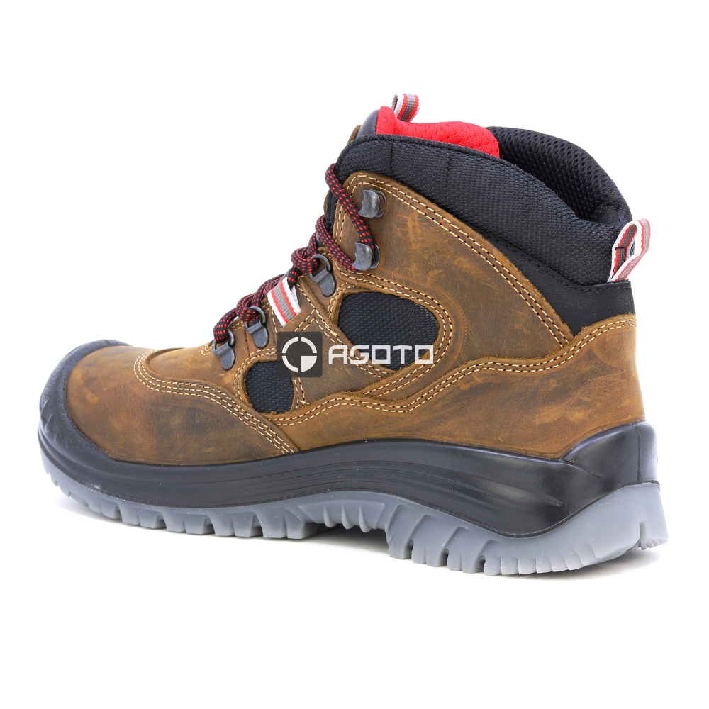 detail SIXTON LABRADOR S3 hnědá pánská pracovní obuv