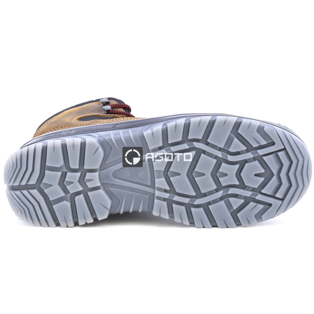 detail SIXTON LABRADOR S3 hnědá pánská pracovní obuv