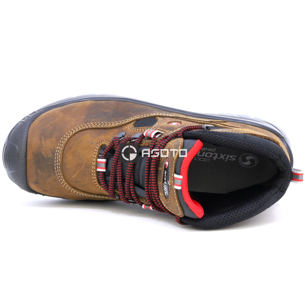 detail SIXTON LABRADOR S3 hnědá pánská pracovní obuv