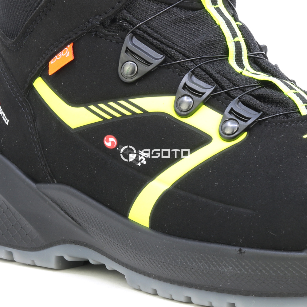 detail SIXTON Scatto S3 Esd BOA černá pánská pracovní obuv