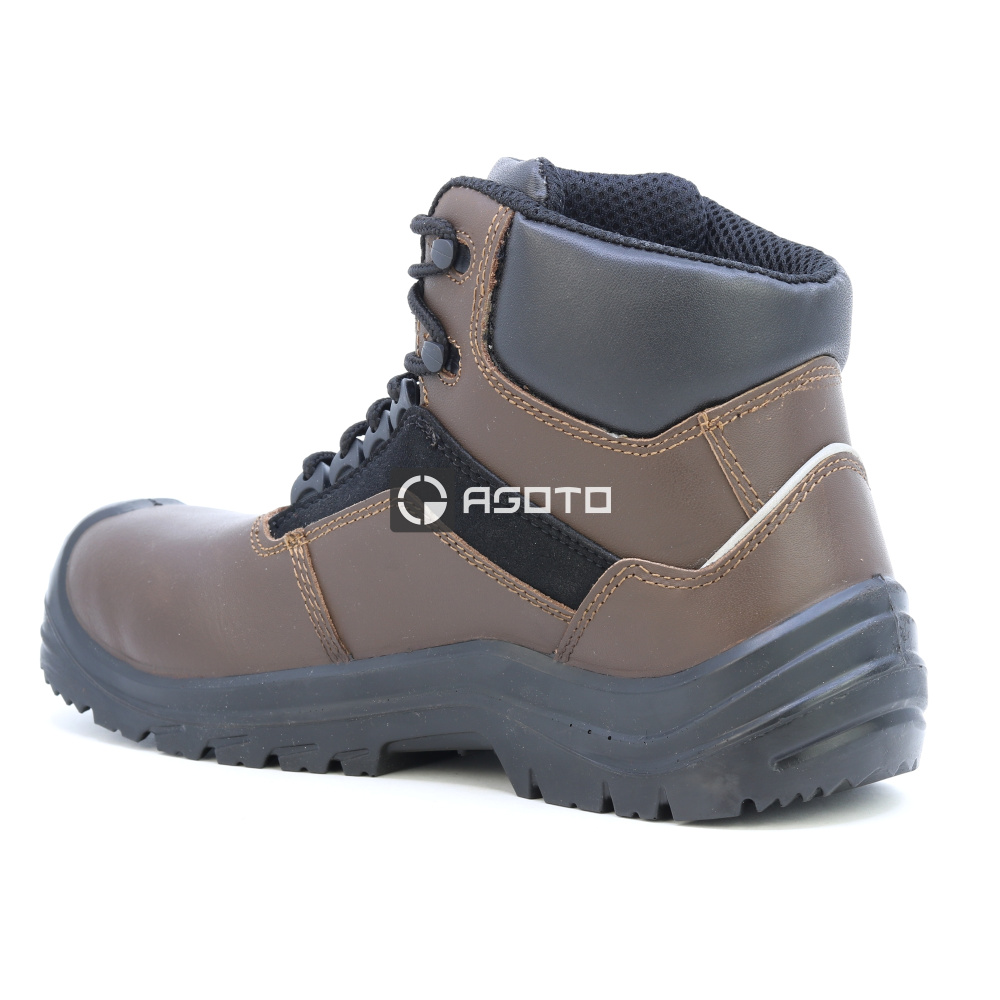 detail HECKEL Suxxeed Offroad High S3 hnědá pánská pracovní obuv