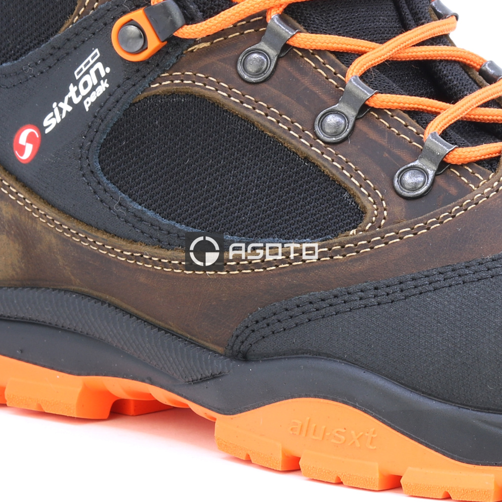 detail SIXTON Sound S3 hnědá pánská pracovní obuv