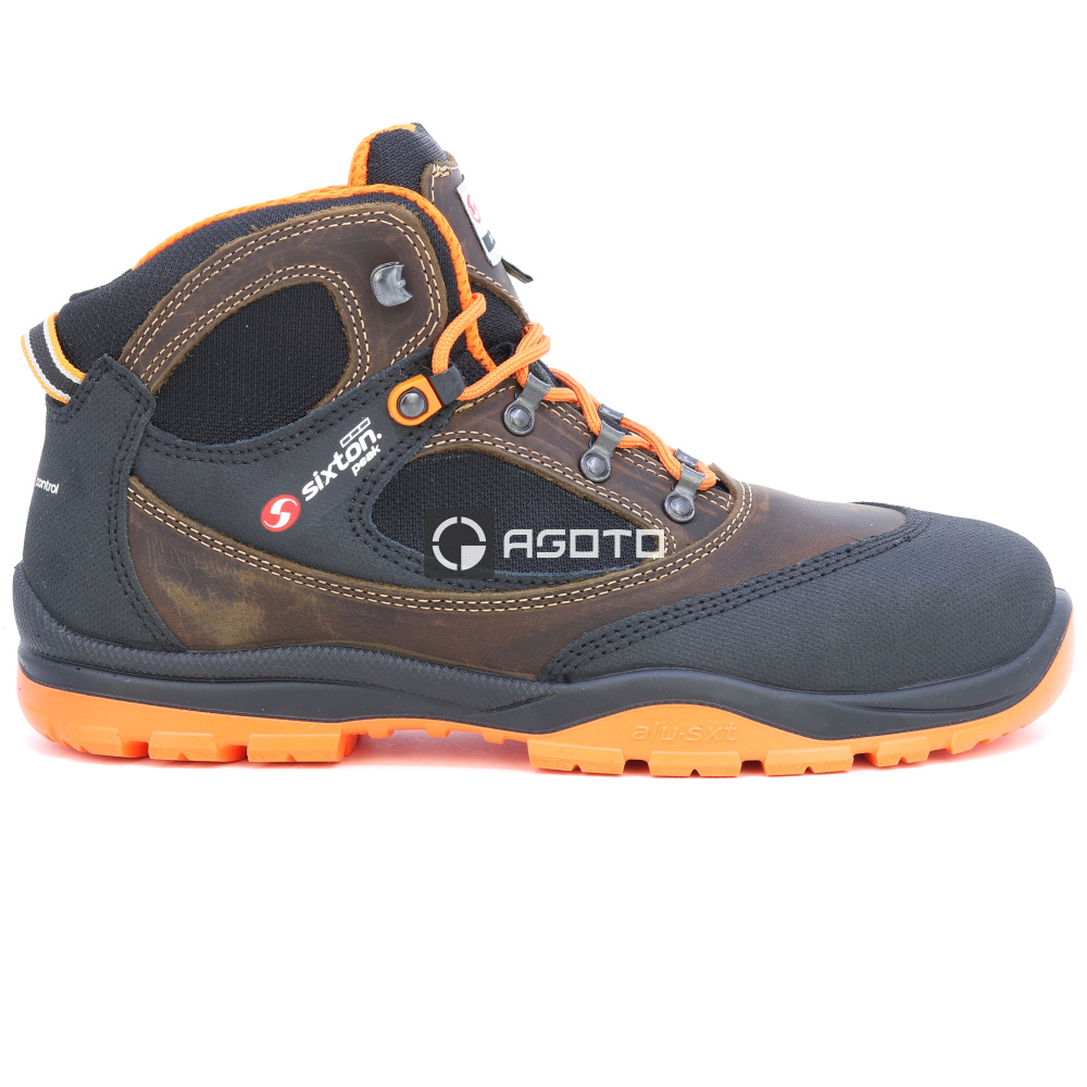detail SIXTON Sound S3 hnědá pánská pracovní obuv