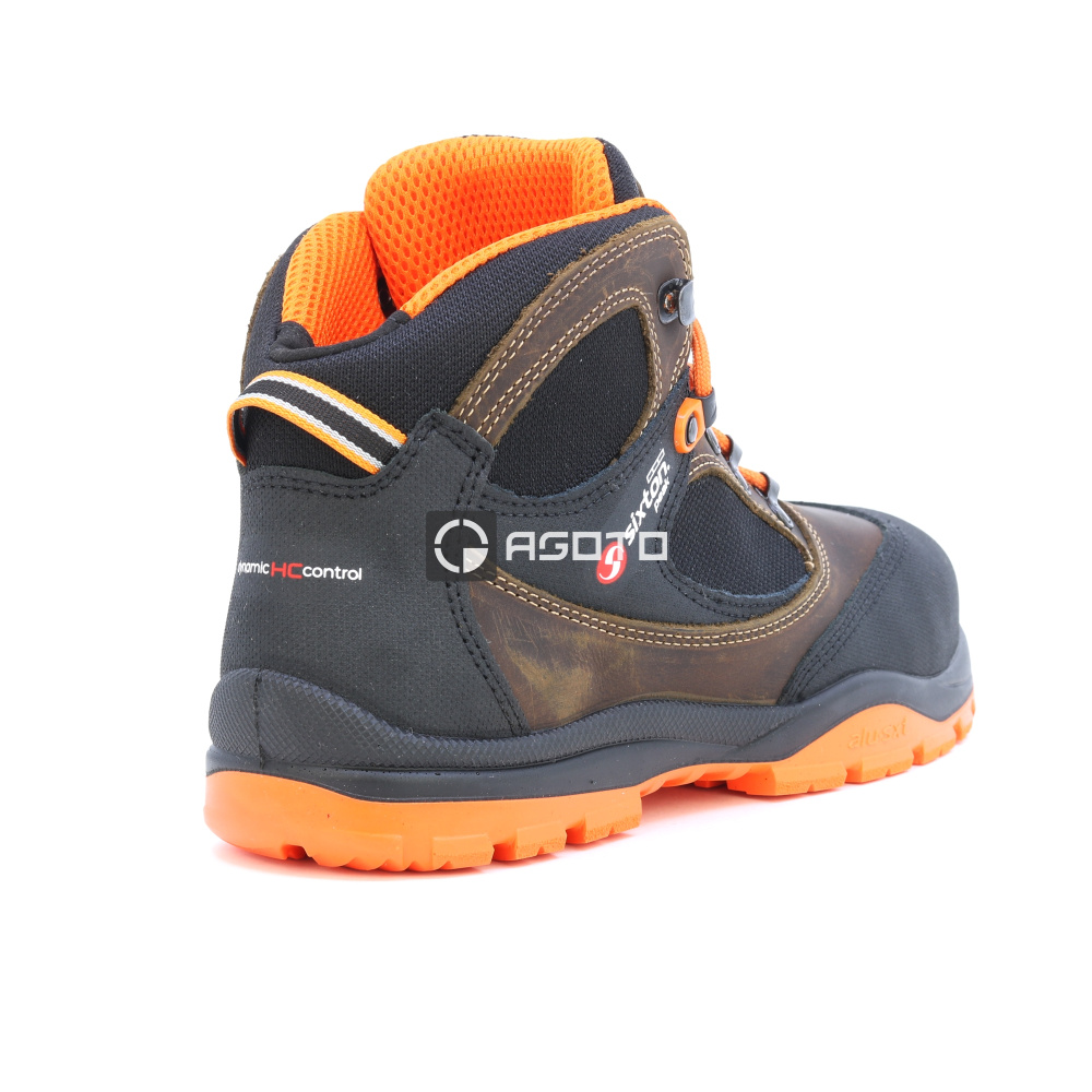 detail SIXTON Sound S3 hnědá pánská pracovní obuv