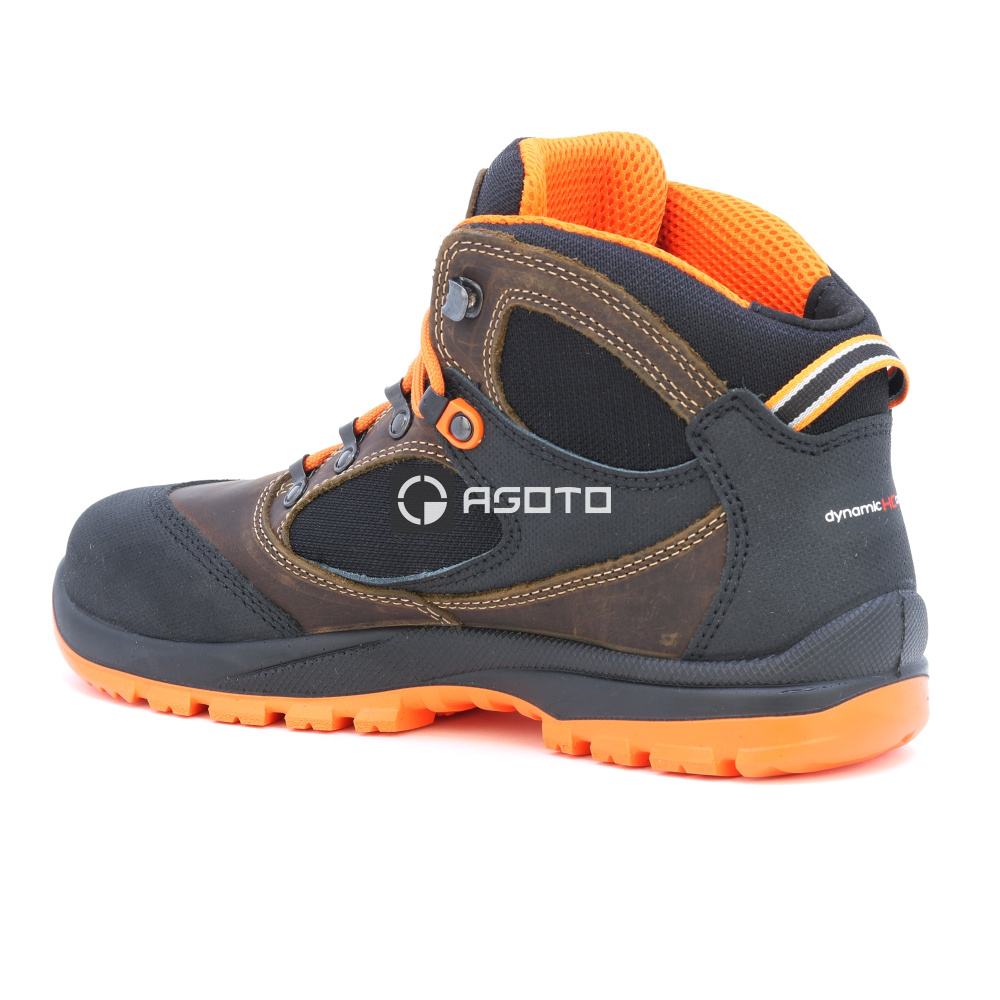 detail SIXTON Sound S3 hnědá pánská pracovní obuv