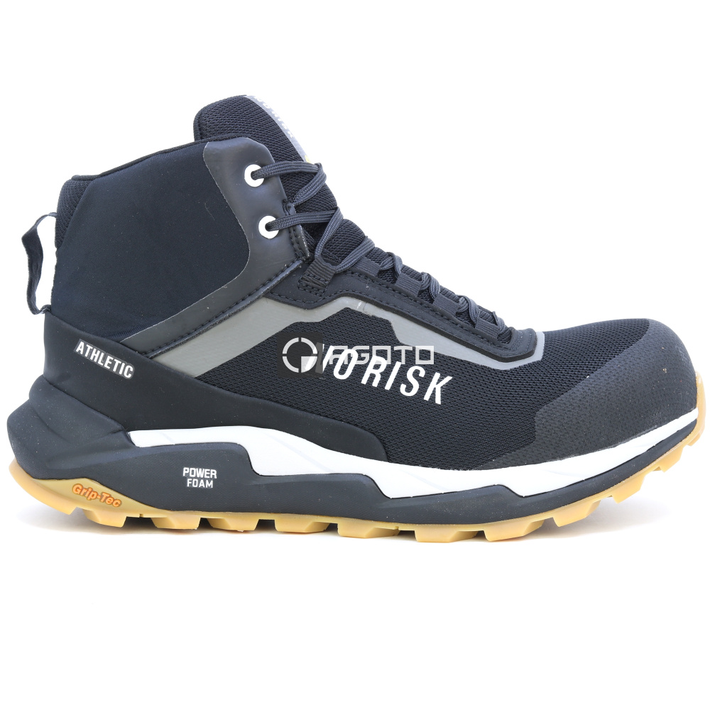detail NORISK Athletic Mid S3 ESD černá pánská pracovní obuv