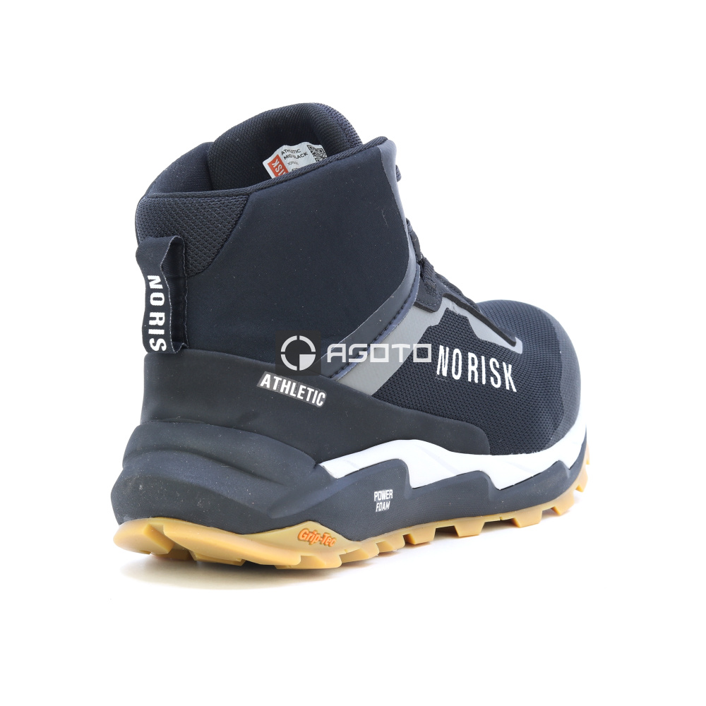 detail NORISK Athletic Mid S3 ESD černá pánská pracovní obuv