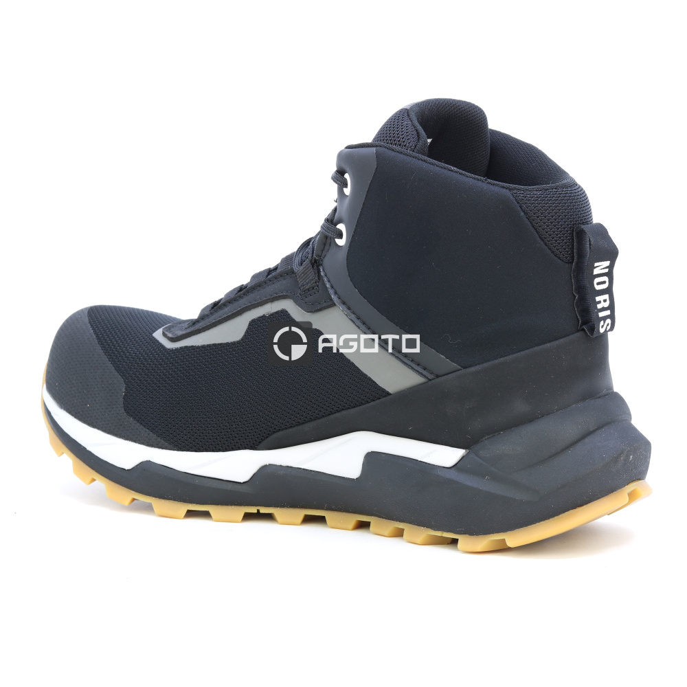 detail NORISK Athletic Mid S3 ESD černá pánská pracovní obuv