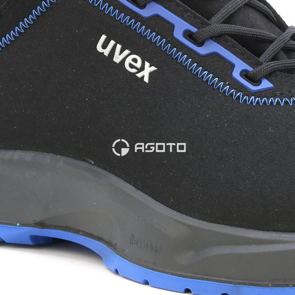 detail UVEX X-Craft S2 černá pánská pracovní obuv