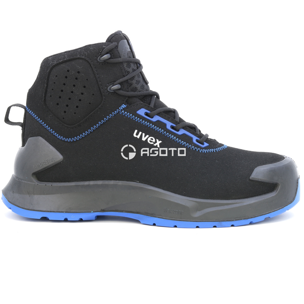detail UVEX X-Craft S2 černá pánská pracovní obuv
