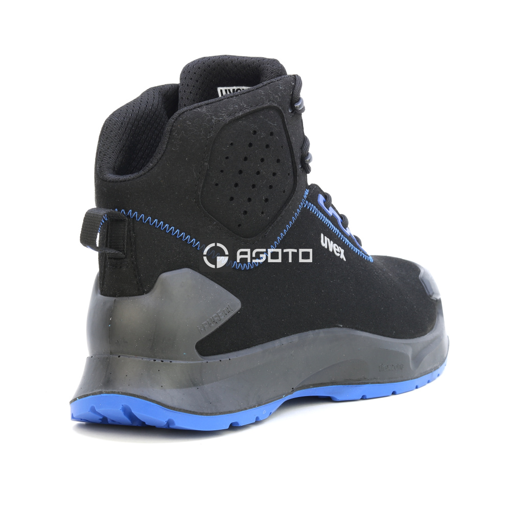detail UVEX X-Craft S2 černá pánská pracovní obuv
