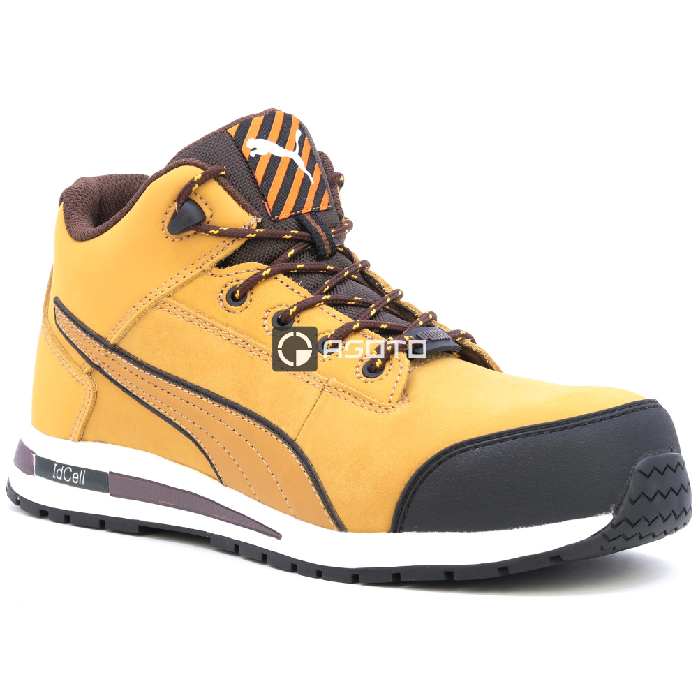 detail PUMA Dash Wheat MID S3 žlutá pánská pracovní obuv