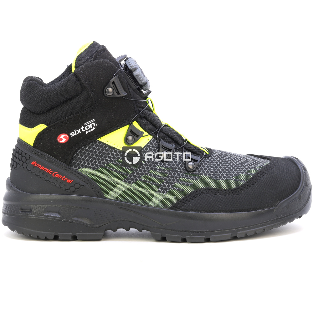 detail SIXTON Sestriere S3 BOA ESD černá pánská pracovní obuv