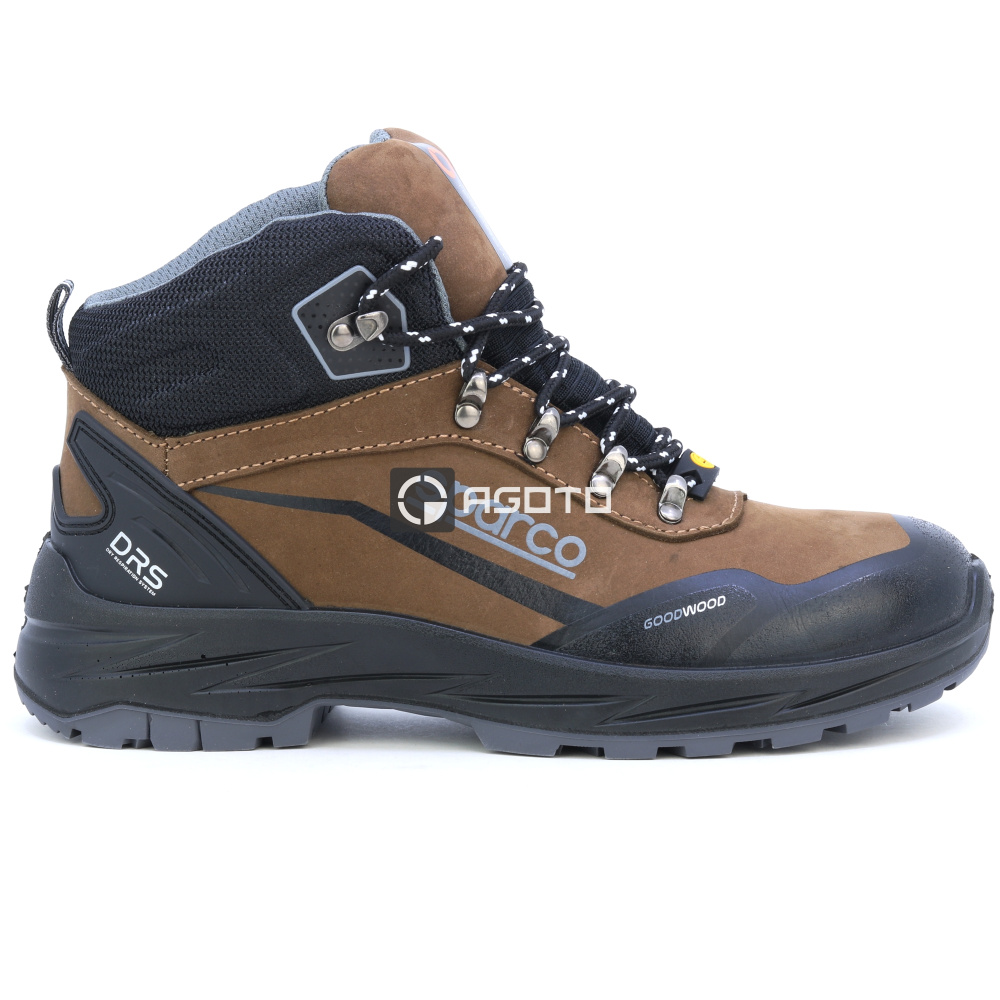 detail SPARCO Valley O6 BRW hnědá pánská pracovní obuv + DRS membrána