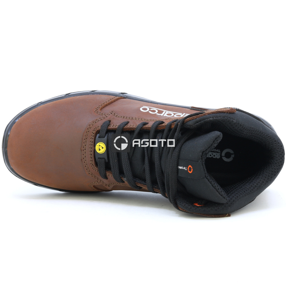 detail SPARCO Vic S3 ESD hnědá pánská pracovní obuv