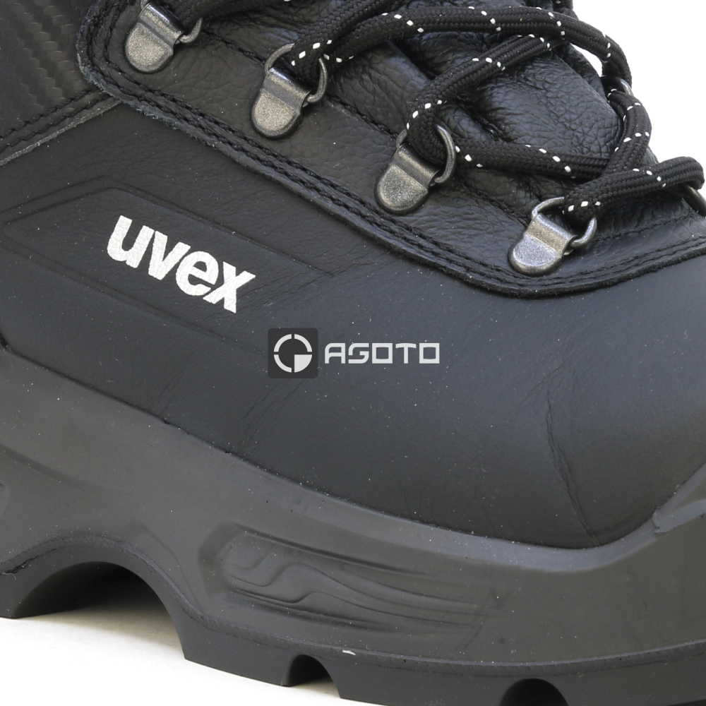 detail UVEX 3 Quatro S3 ESD černá pánská pracovní obuv