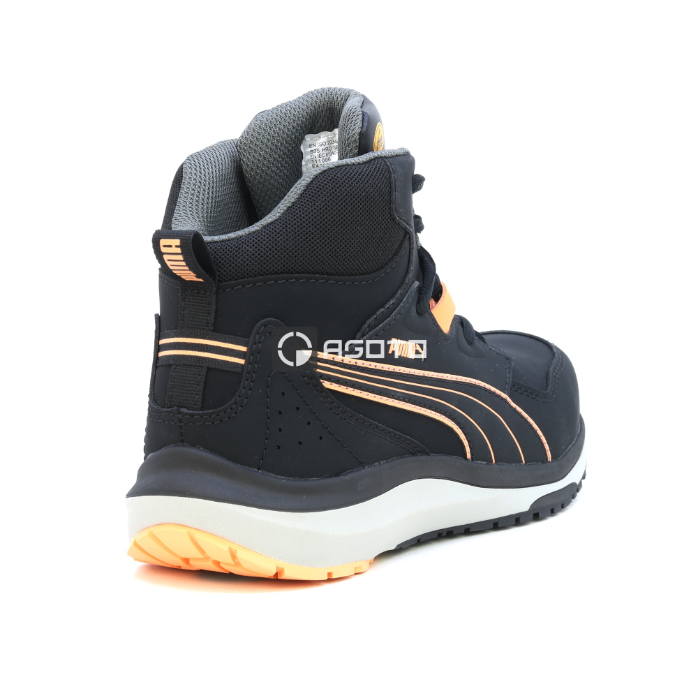 detail Puma Safety Stepper S3 ESD dámská pracovní obuv černá kotník lehká pohodlná