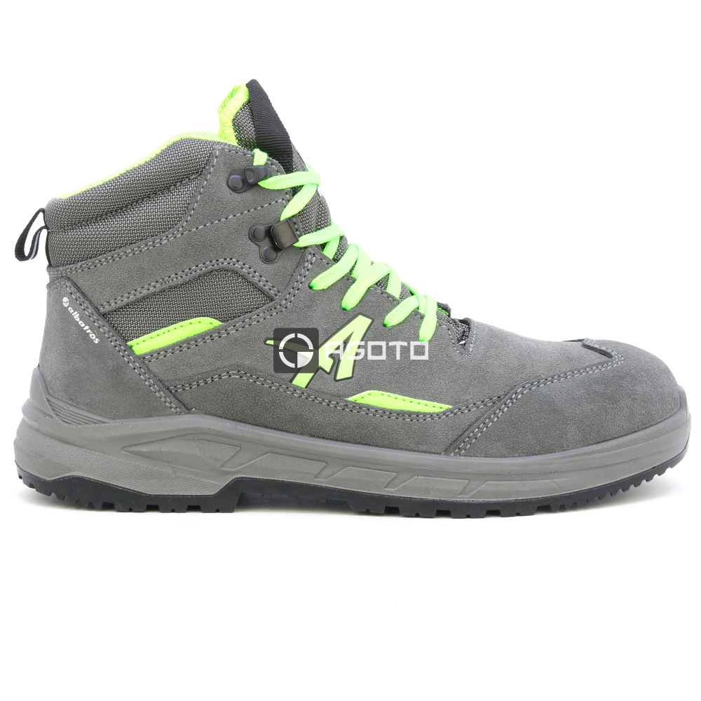 detail ALBATROS Vector MID S3 šedá pánská pracovní obuv kožená pohodlná a moderní