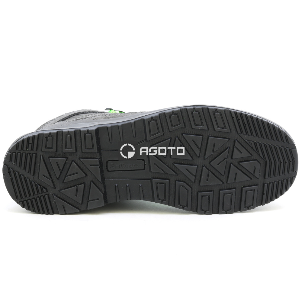 detail ALBATROS Vector MID S3 šedá pánská pracovní obuv kožená pohodlná a moderní