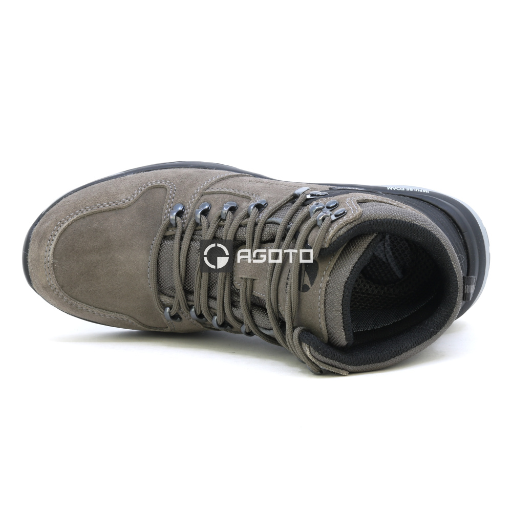 detail ALBATROS Trento MID O2 hnědá pánská kožená pracovní obuv s membránou CTX