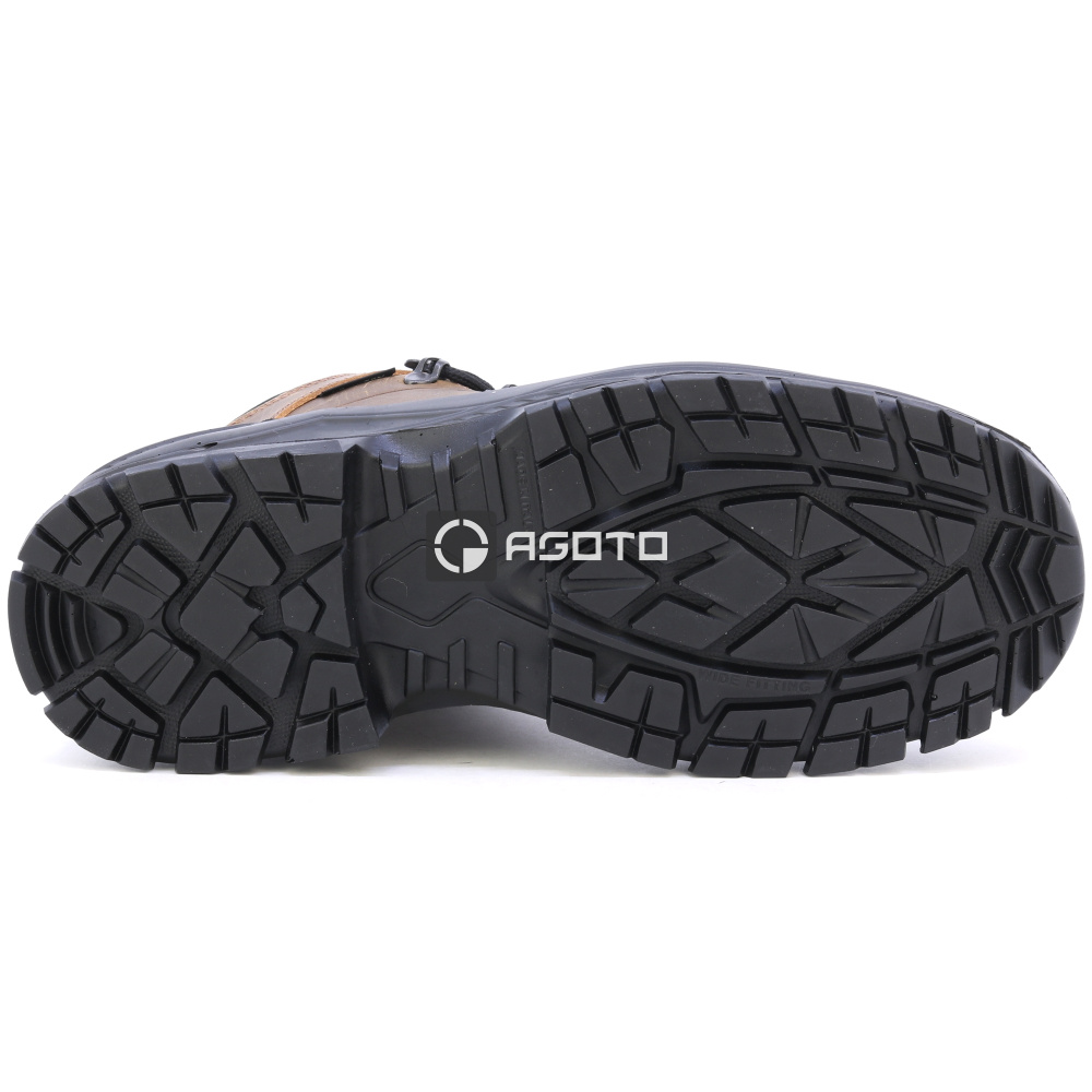 detail BICAP Argine Mid S7S hnědá pánská kožená pracovní obuv s membránou Respitex®