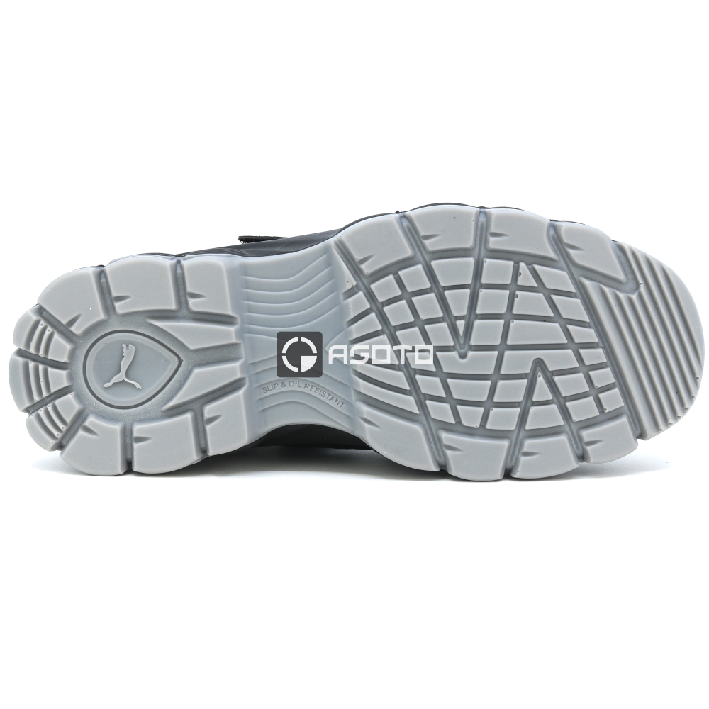 detail PUMA Aviat low S1P ESD černá pánská pracovní obuv