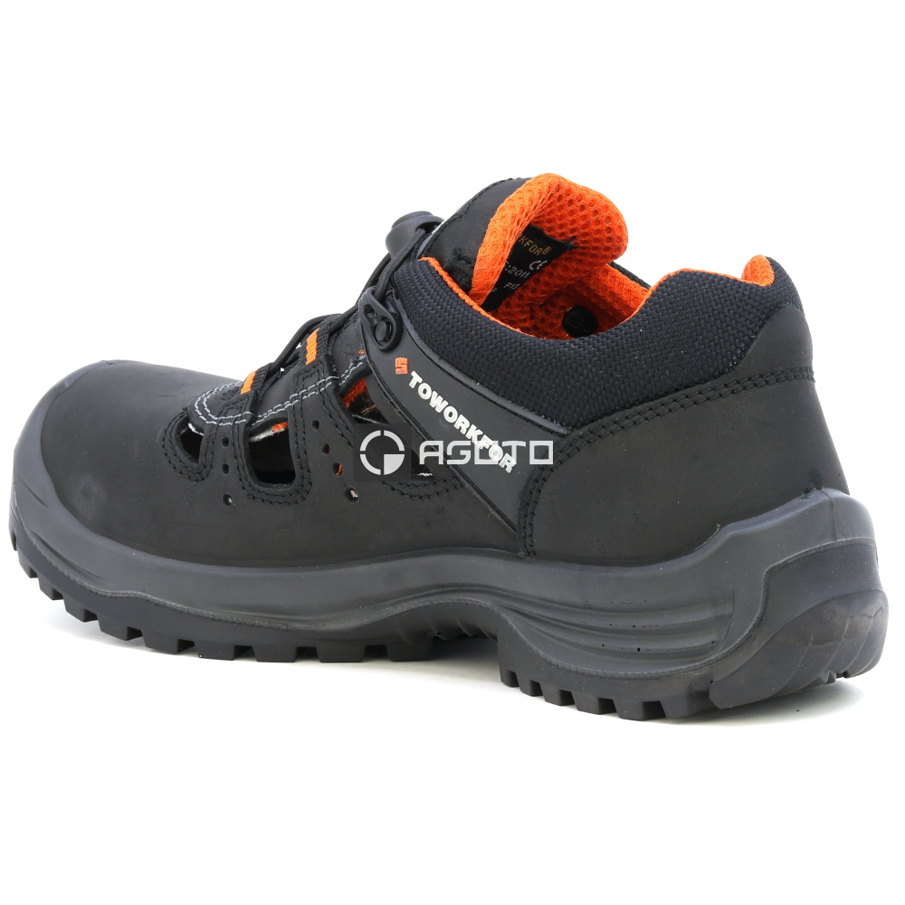 detail TOWORKFOR Trail Sandal S1P černá pánská pracovní obuv