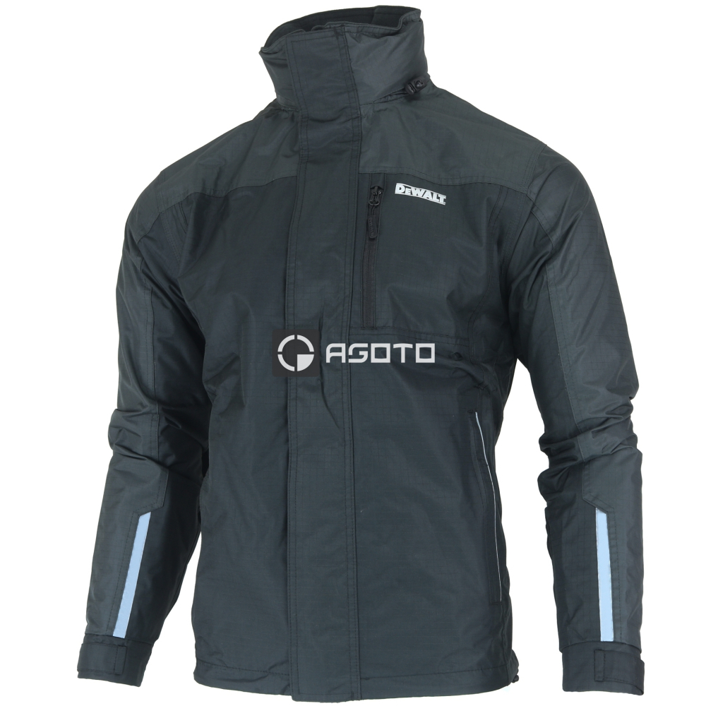 detail DEWALT ORIGINAL Storm Waterproof černá pánská pracovní celoroční bunda