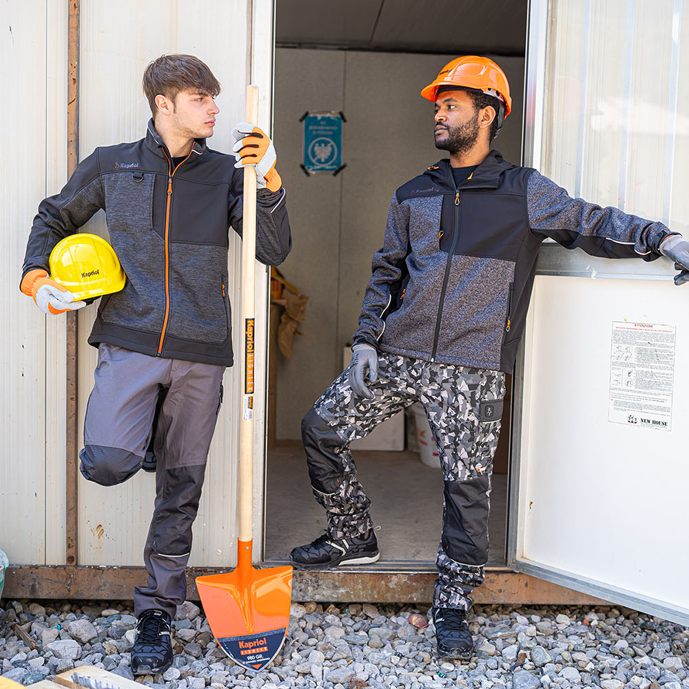 detail KAPRIOL Tenere Pro šedá pánská pletená softshell bunda Výprodej