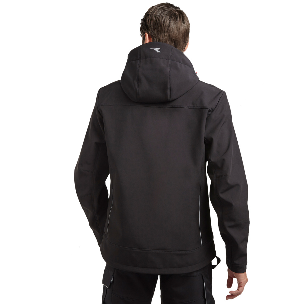 detail DUCATI černá pánská softshell bunda