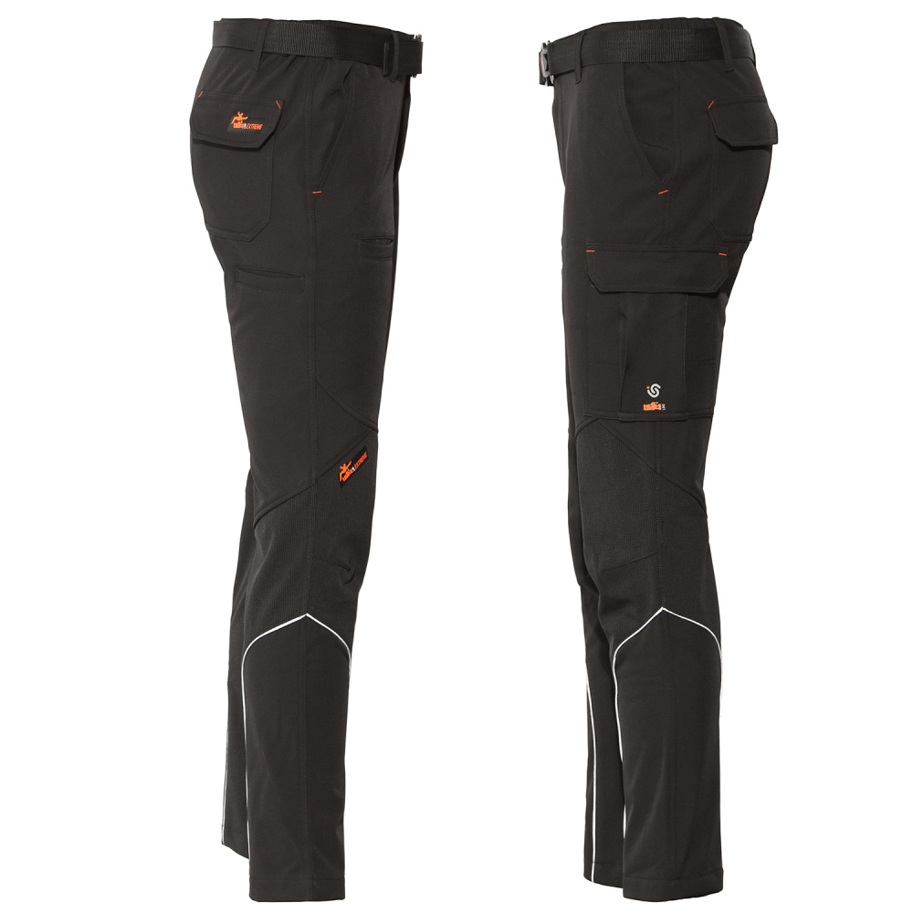 detail Industrial Starter Heavy černé zimní softshell kalhoty Výprodej