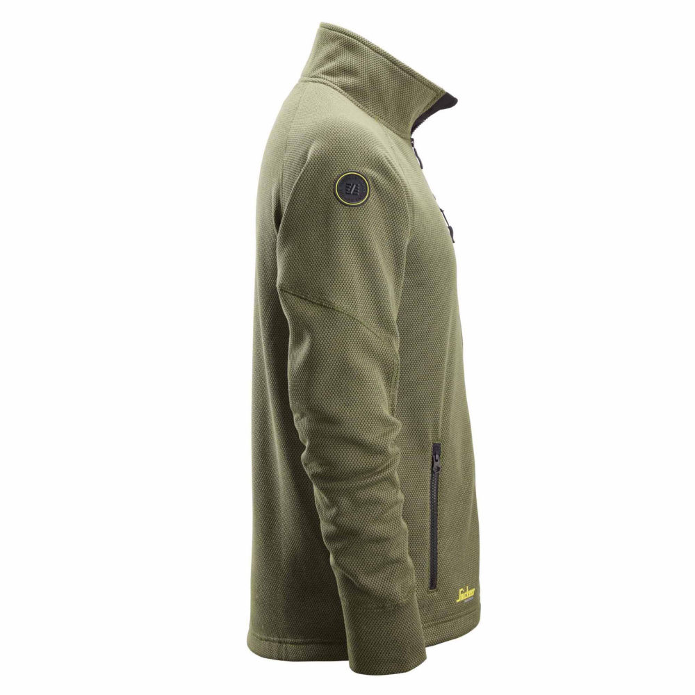detail SNICKERS FlexiWork Mesh olivová pánská mikina