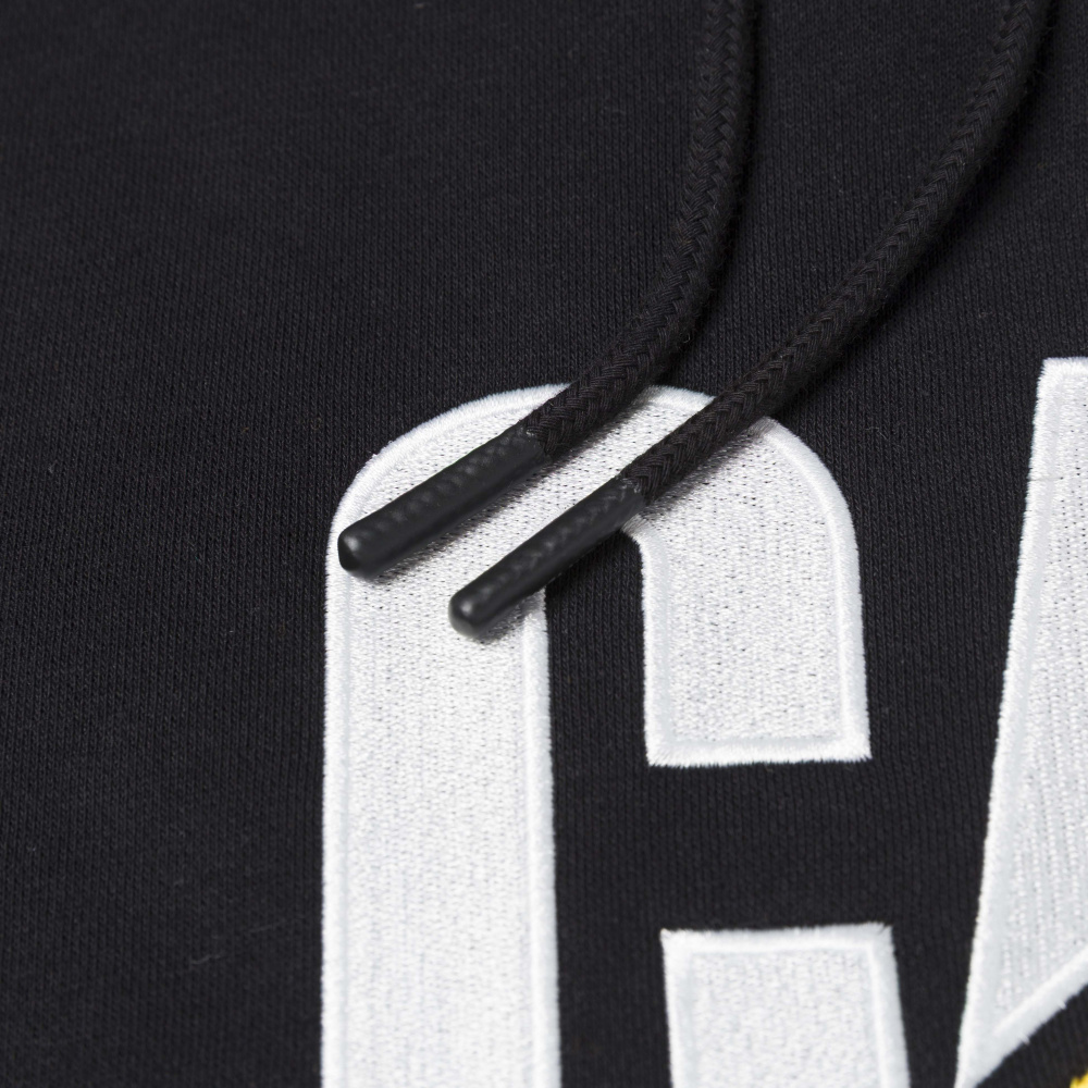 detail CATERPILLAR TM Hooded černá pánská mikina s logem CAT
